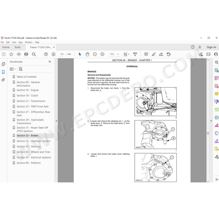 New Holland Tractor T1530 service & repair manual