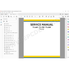 New Holland Tractor T3.60F T3.70F T3.80F service manual