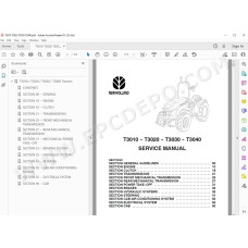 New Holland Tractor T3010 T3020 T3030 T3040 service manual