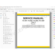 New Holland Tractor T4.75F T4.85F T4.95F T4.105F Tier 3 service manual