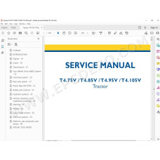 New Holland Tractor T4.75V T4.85V T4.95V T4.105V service manual