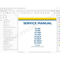 New Holland Tractor T4.80F T4.90F T4.100F T4.110F service manual