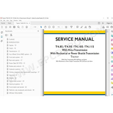 New Holland Tractor T4.85 T4.95 T4.105 T4.115 service manual