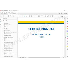 New Holland Tractor T4.85 T4.95 T4.105 service manual