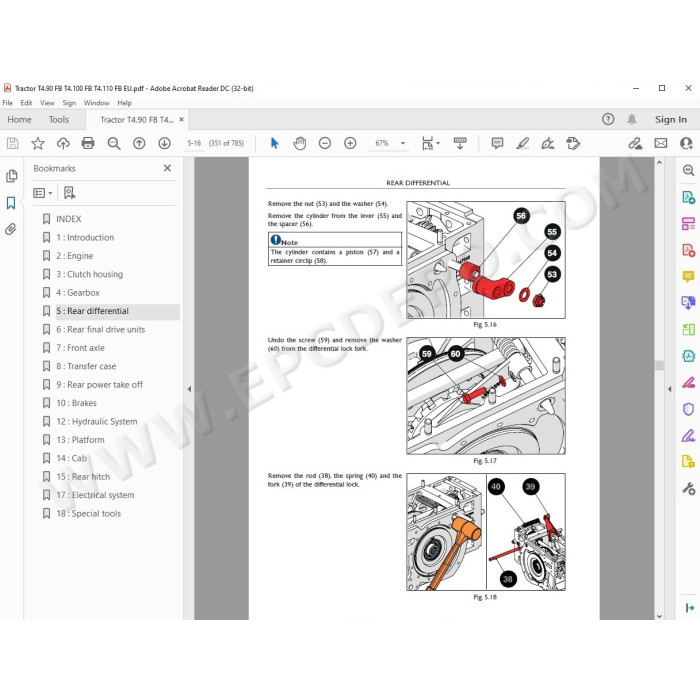 New Holland Tractor T4.90 FB, T4.100 FB, T4.110 FB service manual
