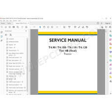 New Holland Tractor T4.90 T4.100 T4.110 T4.120 Tier 4b service manual