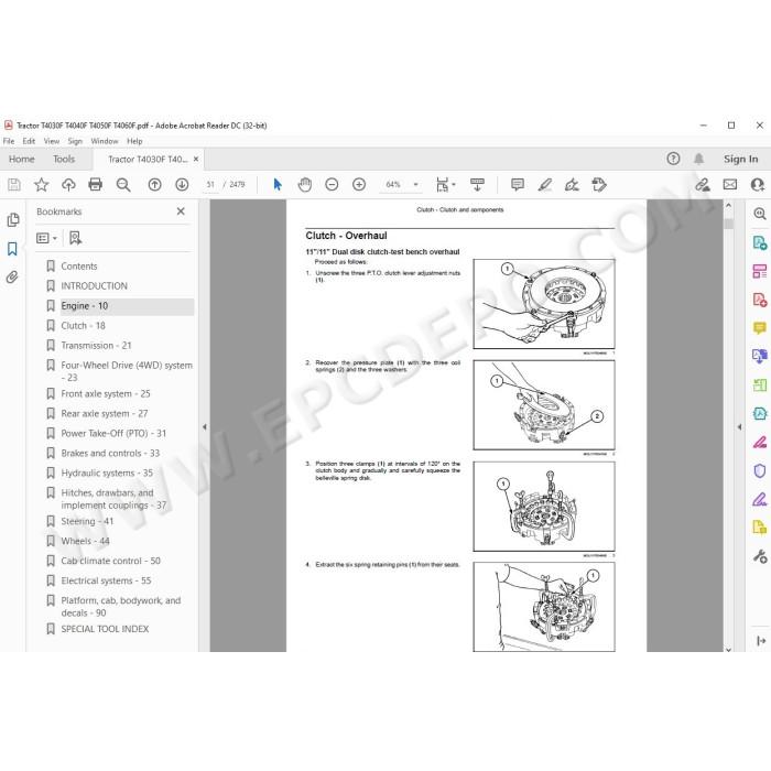 New Holland Tractor T4030F T4040F T4050F T4060F service manual