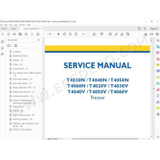 New Holland Tractor T4020V T4030V T4040V T4050V T4060V service manual