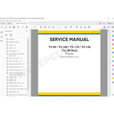 New Holland Tractor T5.90 T5.100 T5.110 T5.120 Tier 4B service manual