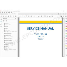 New Holland Tractor T5.95 T5.105 T5.115 service manual