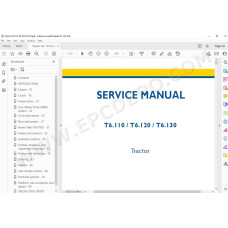 New Holland Tractor T6.110 T6.120 T6.130 service manual