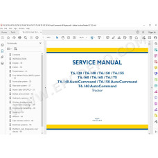 New Holland Tractor T6.120 T6.140 T6.150 T6.155 service manual