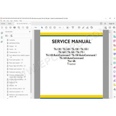 New Holland Tractor T6.120 T6.140 T6.150 T6.155 Tier 4A service manual