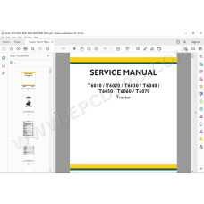 New Holland Tractor T6010 T6020 T6030 T6040 T6050 T6060 T6070 service manual