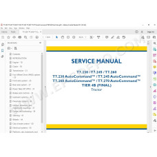 New Holland Tractor T7.230 T7.245 T7.260 T7.270 AutoCommand Tier 4B service manual