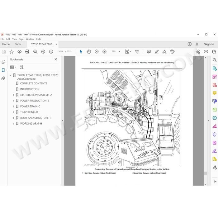 New Holland Tractor T7030 T7040 T7050 T7060 T7070 AutoCommand service manual
