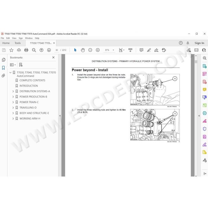 New Holland Tractor T7030 T7040 T7050 T7060 T7070 AutoCommand service manual