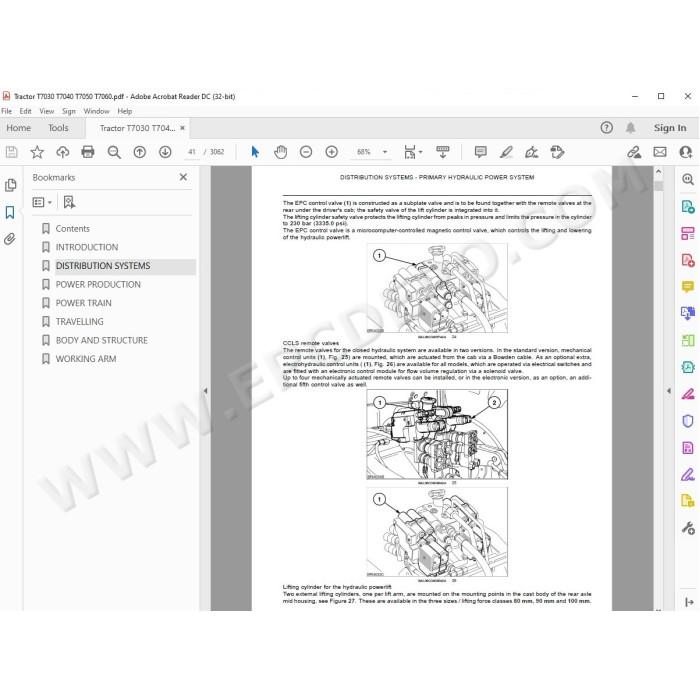 New Holland Tractor T7030 T7040 T7050 T7060 service manual