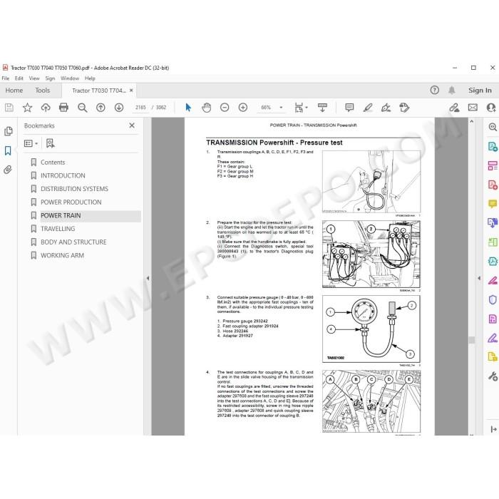 New Holland Tractor T7030 T7040 T7050 T7060 service manual