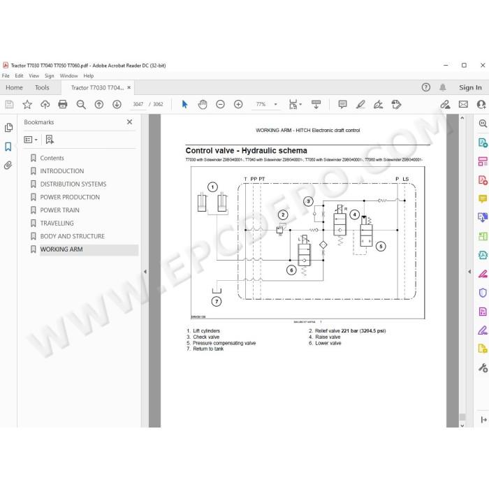 New Holland Tractor T7030 T7040 T7050 T7060 service manual