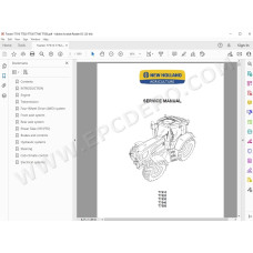 New Holland Tractor T7510 T7520 T7530 T7540 T7550 service manual