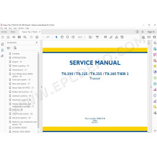 New Holland Tractor T8.295 T8.325 T8.355 T8.385 Tier 3 service manual