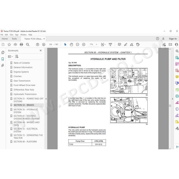 New Holland Tractor TC30 service & repair manual