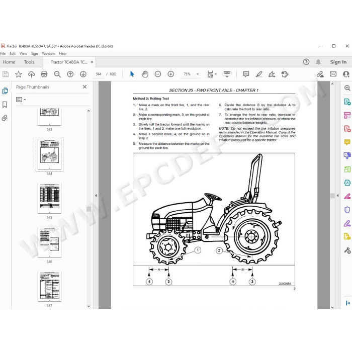 New Holland Tractor TC48DA TC55DA service manual
