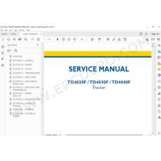 New Holland Tractor TD4020F TD4030F TD4040F service manual