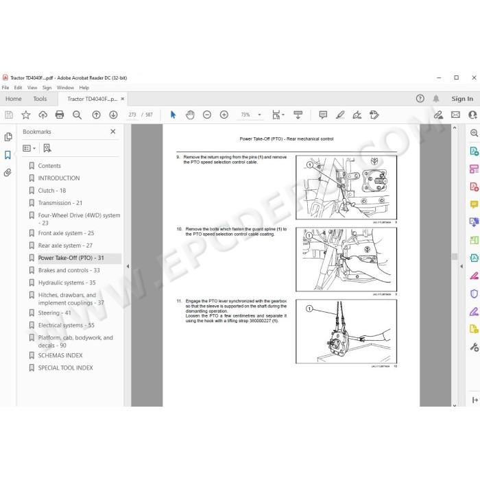 New Holland Tractor TD4040F service manual