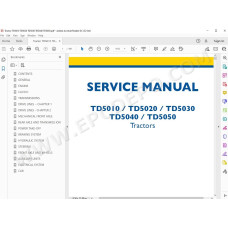 New Holland Tractor TD5010 TD5020 TD5030 TD5040 TD5050 service manual