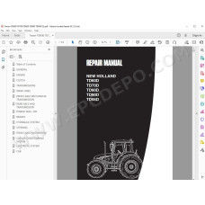 New Holland Tractor TD60D TD70D TD80D TD90D TD95D service manual