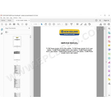 New Holland Tractor TL75E TL85E TL95E Power shuttle service manual