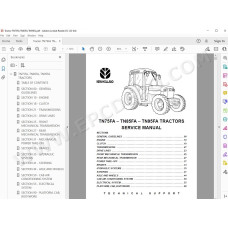 New Holland Tractor TN75FA TN85FA TN95FA service manual