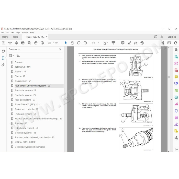 New Holland Tractor TS6.110 TS6.120 TS6.125 TS6.140 service manual