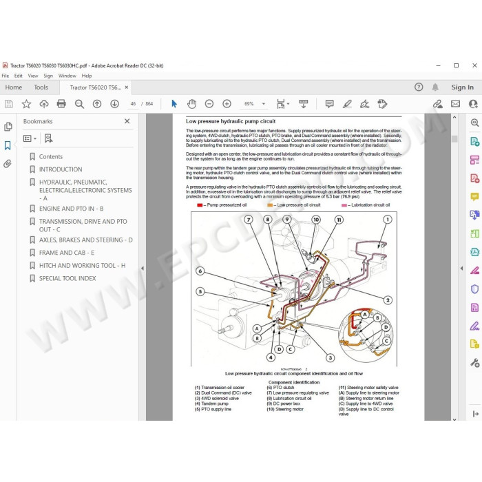 New Holland Tractor TS6020 TS6030 TS6030HC service manual