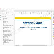 New Holland Tractor TT3840F TT3840 TT4030 TT3880F service manual