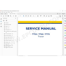 New Holland Tractor TT55 TT65 TT75 service & repair manual