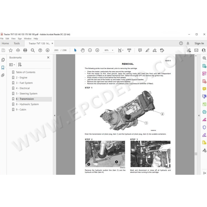 New Holland Tractor TVT 135 145 155 170 190 195 service manual