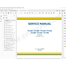 New Holland Tractor T9.435 T9.480 T9.530 service manual
