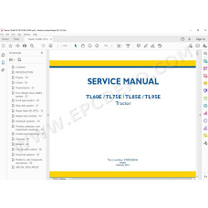 New Holland Tractor TL60E TL75E TL85E TL95E service manual