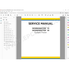 New Holland Tractor Workmaster 35 40 service manual