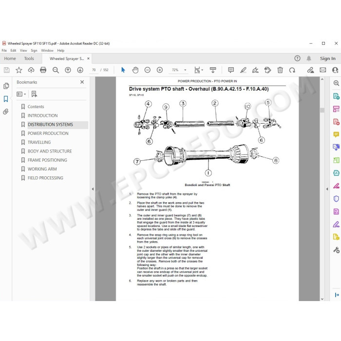 New Holland Sprayer SF110 SF115 service manual