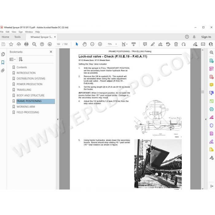 New Holland Sprayer SF110 SF115 service manual