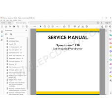 New Holland Self-Propelled Windrower Speedrower 130 service manual