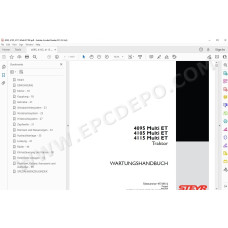Steyr Tractor 4095 4105 4115 Multi ET service manual DE