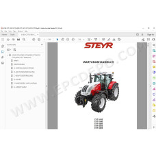 Steyr Tractor 6165 6180 6200 6210 6225 CVT service manual DE