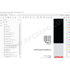Steyr Tractor 6185 6200 6220 6240 CVT Stage IV service manual DE