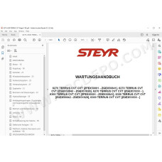 Steyr Tractor 6270 6300 Terrus CVT Stage IV service manual DE