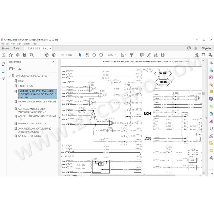 Steyr Tractor CVT 6130 6145 6160 service manual DE